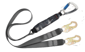 AR-02301 Aresta Twin Secure-Rap Shock-Absorbing Lanyard